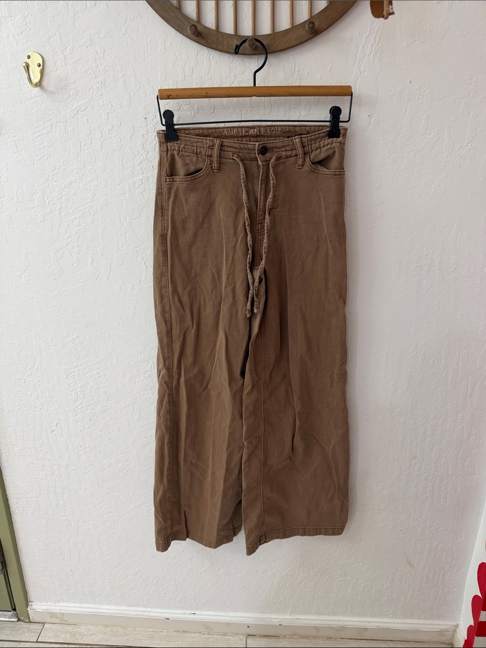 American Eagle ultra wide leg drawstring stretch pants jeans 000